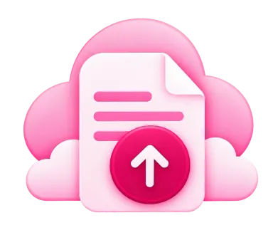 A document uploading to the cloud